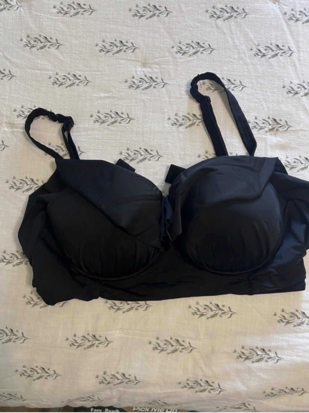 Torrid Bikini Top Black Size 1 Underwire
